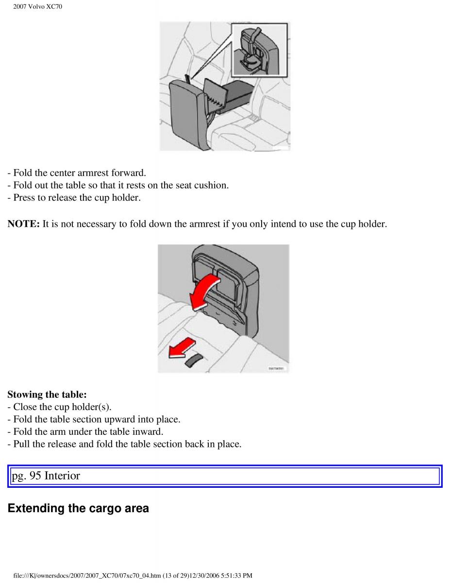 Volvo XC70 Cross Country 2007 owners manual / page 103