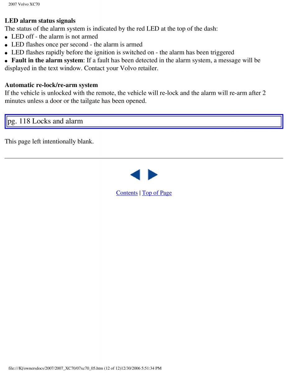 Volvo XC70 Cross Country 2007 owners manual / page 131