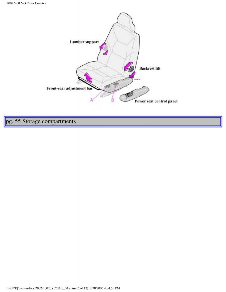 Volvo XC70 Cross Country owners manual / page 84