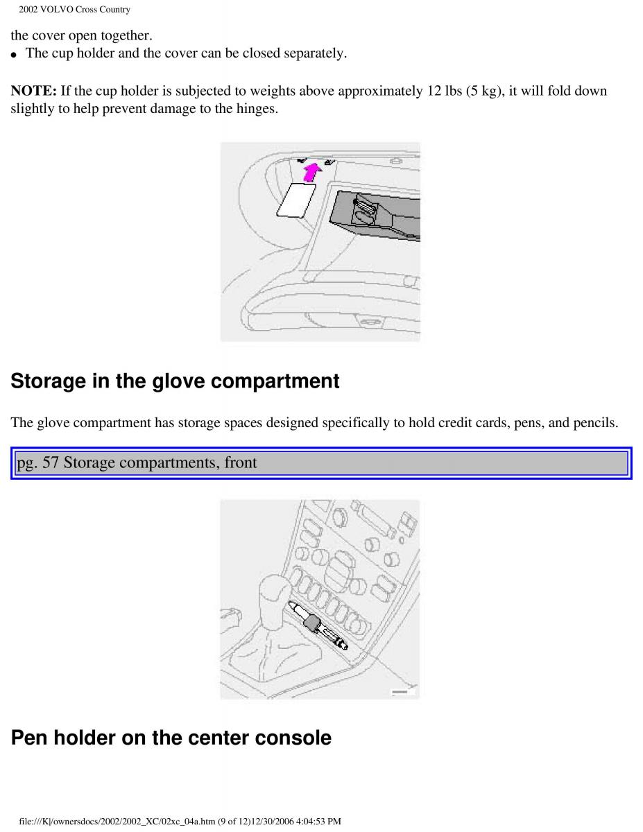 Volvo XC70 Cross Country owners manual / page 87