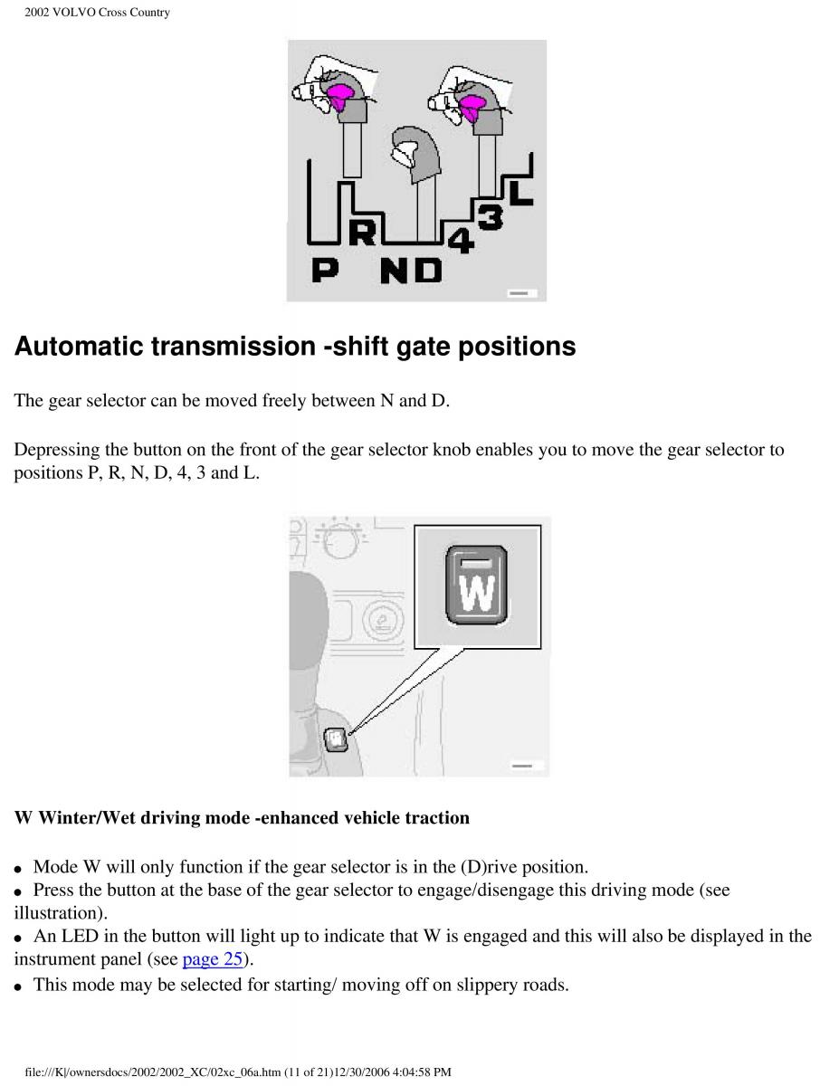 Volvo XC70 Cross Country owners manual / page 131