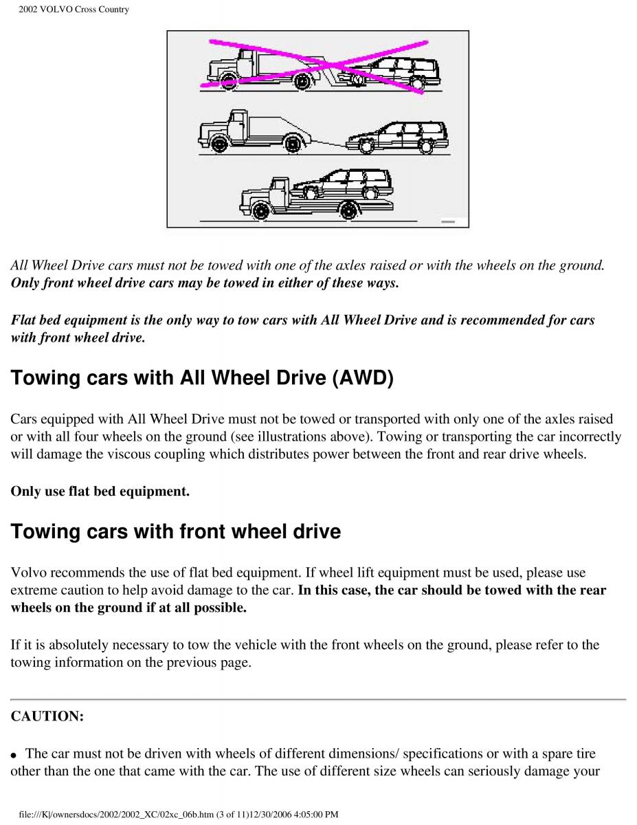 Volvo XC70 Cross Country owners manual / page 144