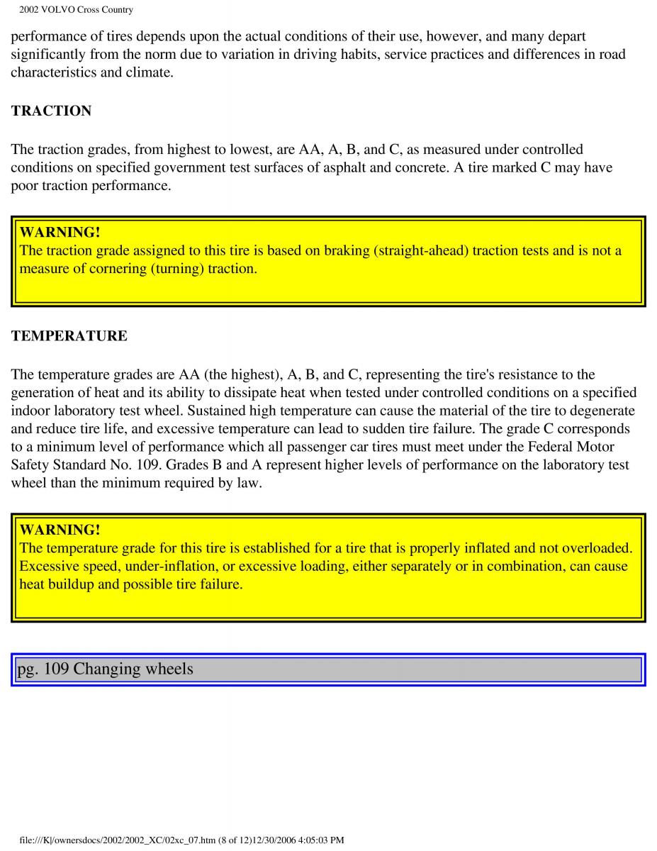 Volvo XC70 Cross Country owners manual / page 160