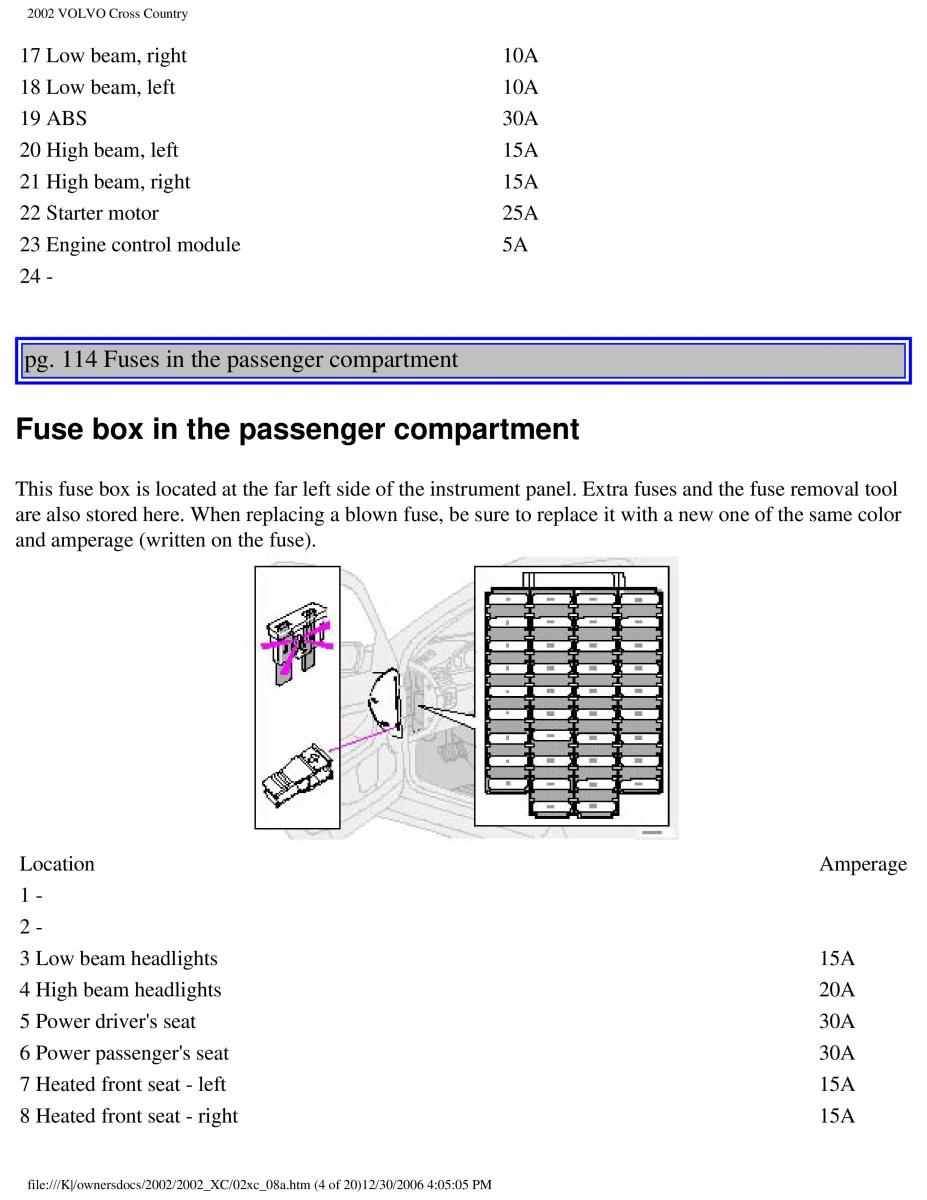 Volvo XC70 Cross Country owners manual / page 168