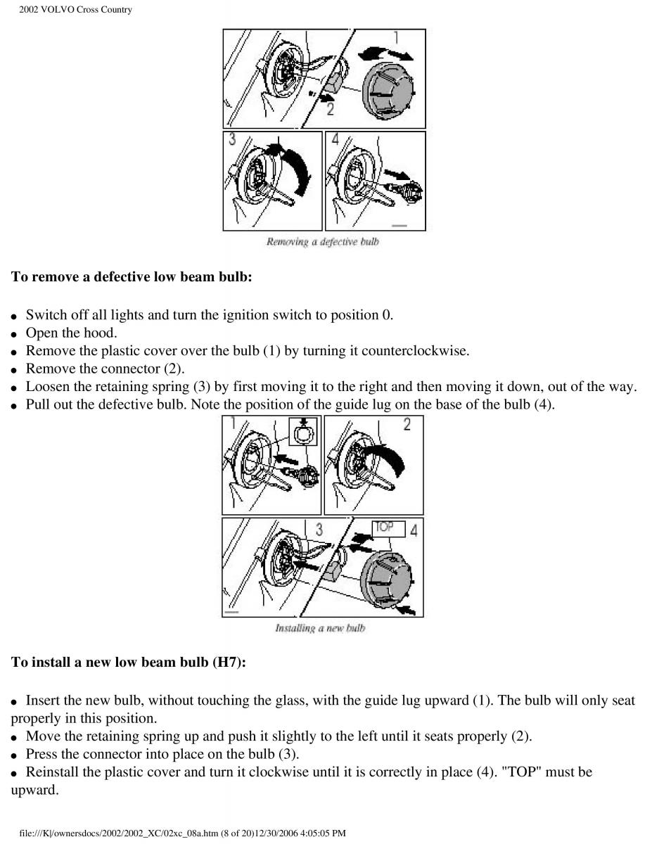 Volvo XC70 Cross Country owners manual / page 172