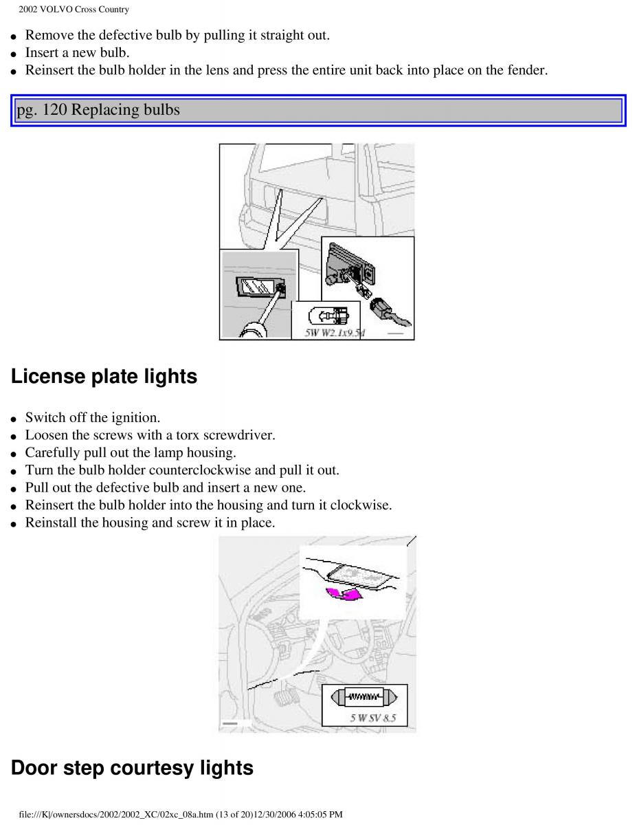 Volvo XC70 Cross Country owners manual / page 177