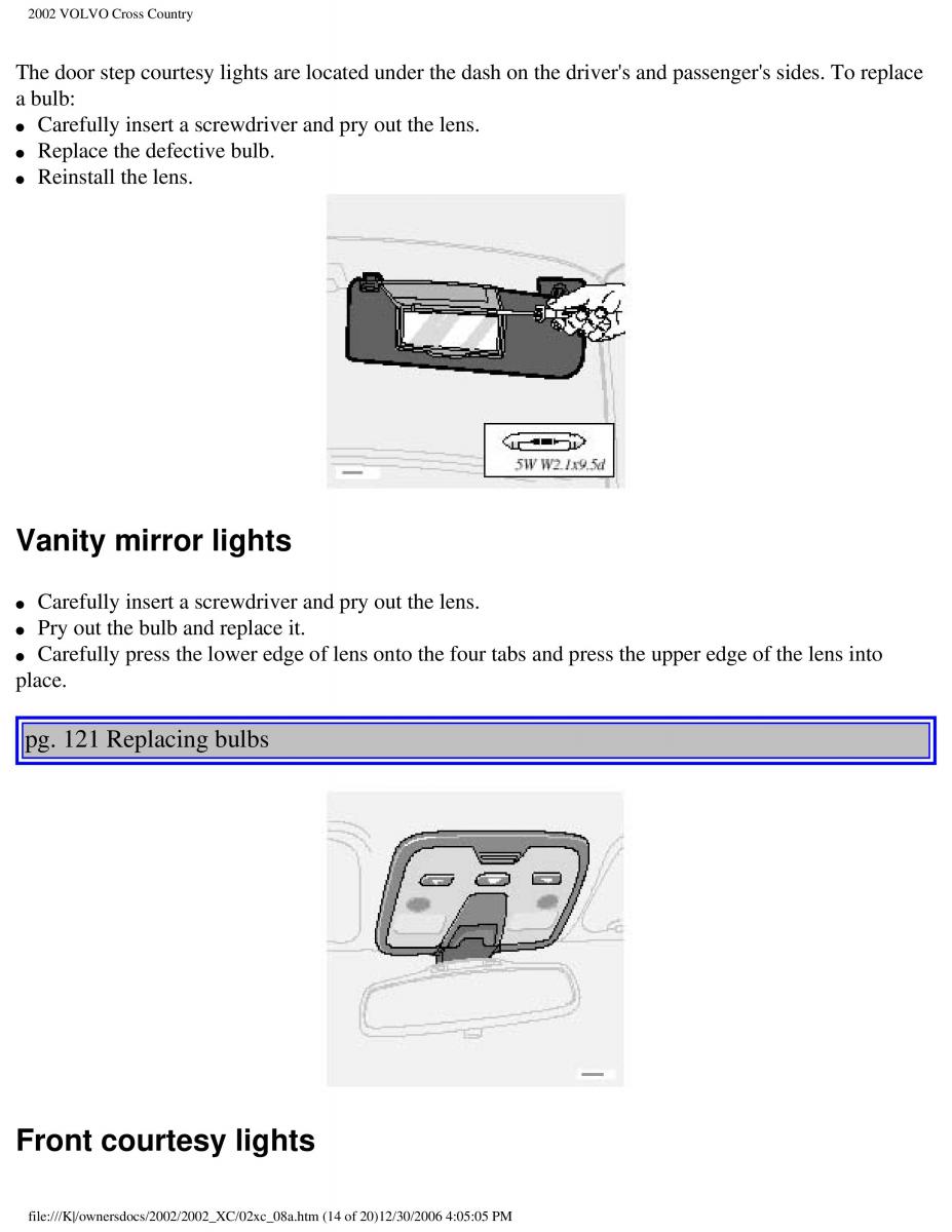 Volvo XC70 Cross Country owners manual / page 178