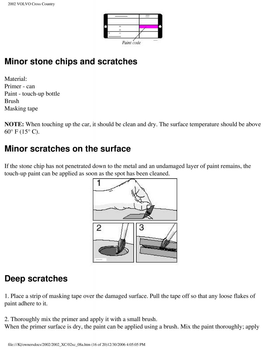 Volvo XC70 Cross Country owners manual / page 180