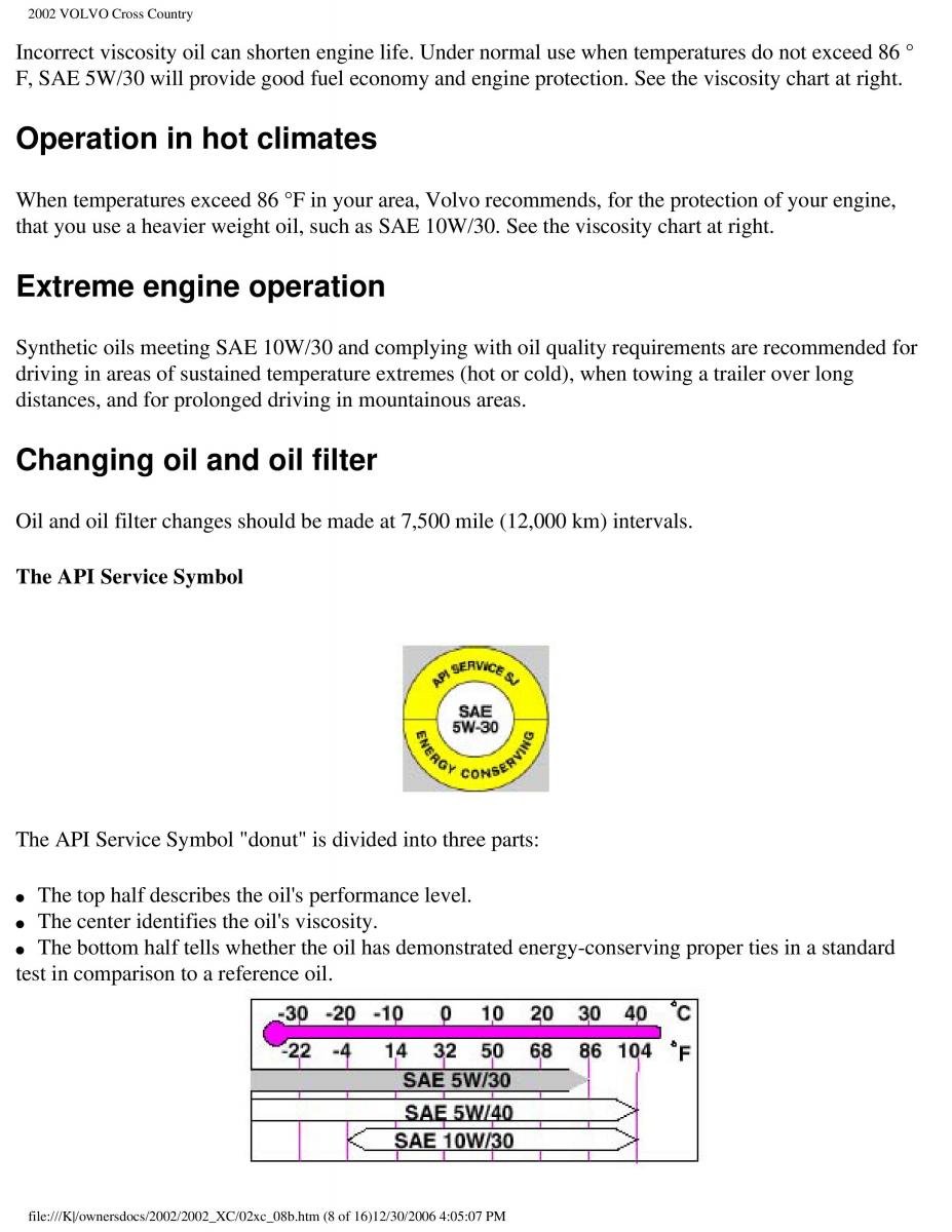 Volvo XC70 Cross Country owners manual / page 192