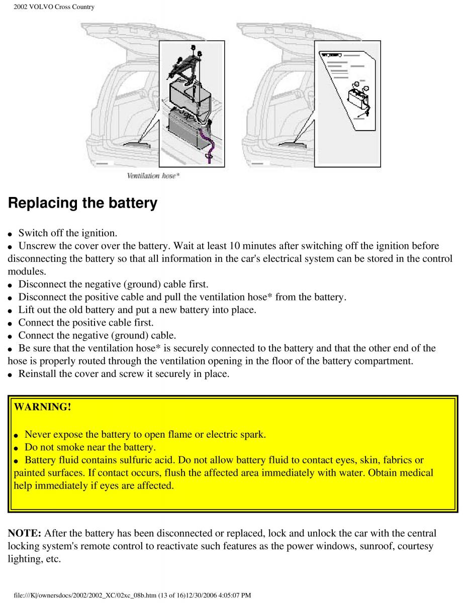 Volvo XC70 Cross Country owners manual / page 197