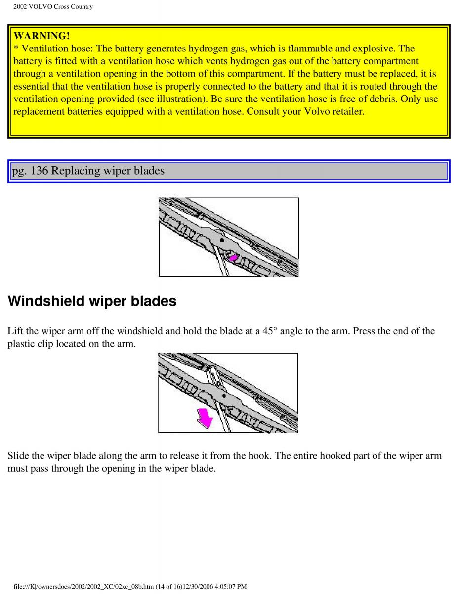 Volvo XC70 Cross Country owners manual / page 198