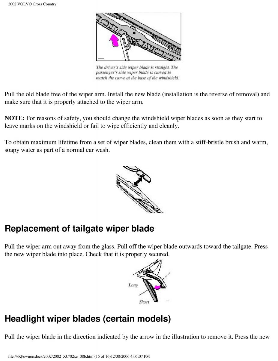 Volvo XC70 Cross Country owners manual / page 199