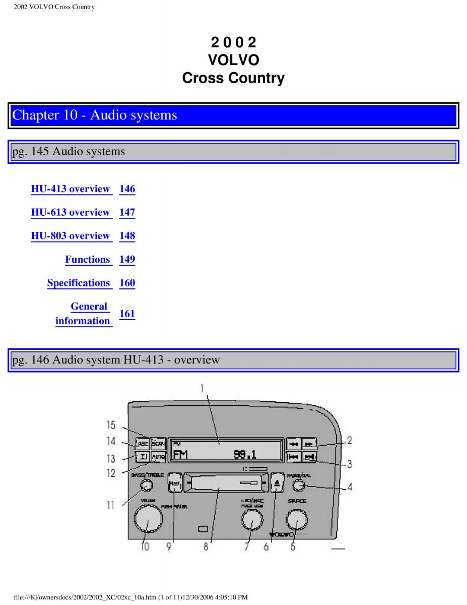 Volvo XC70 Cross Country owners manual / page 212