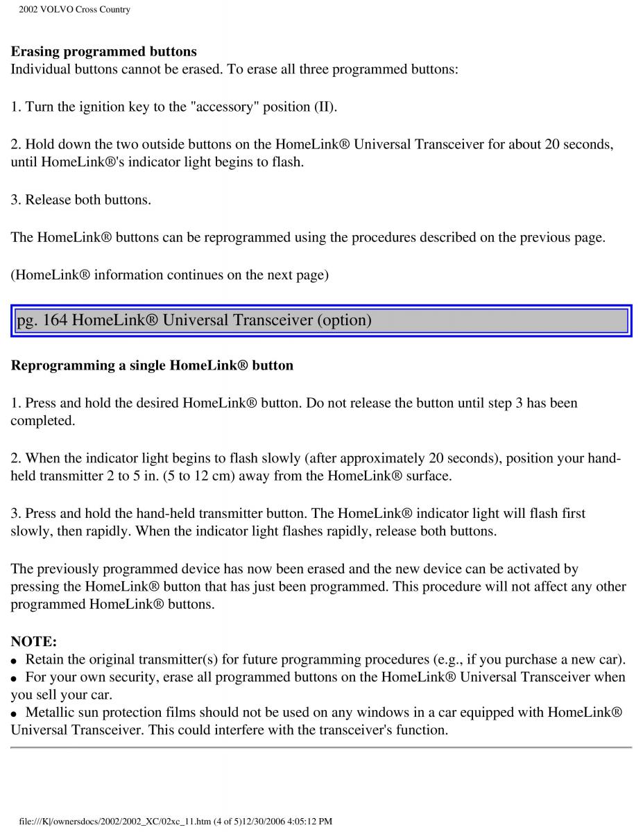 Volvo XC70 Cross Country owners manual / page 239