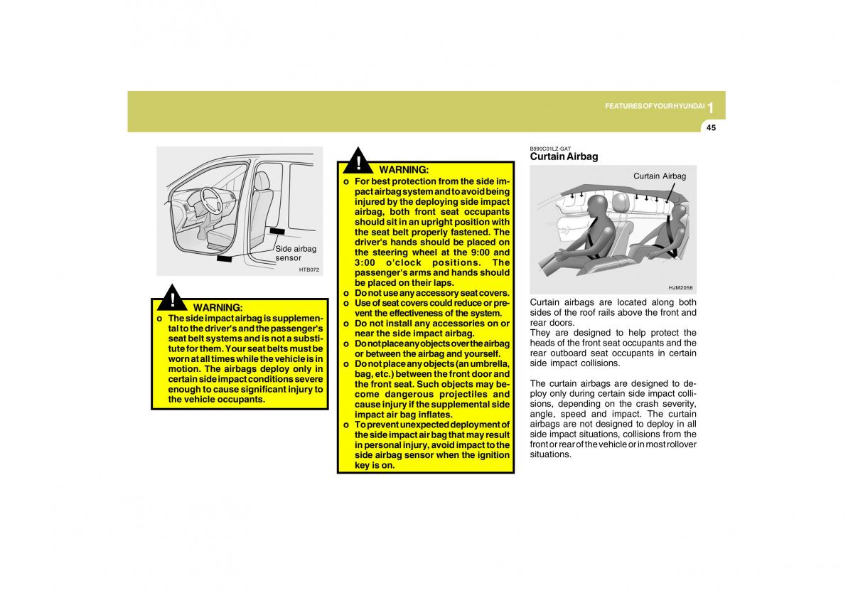 Hyundai Tucson I 1 owners manual / page 56