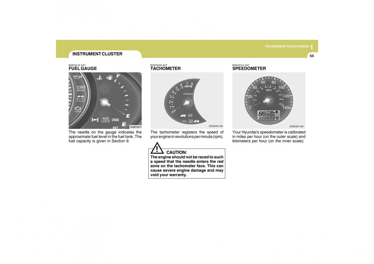 Hyundai Tucson I 1 owners manual / page 66