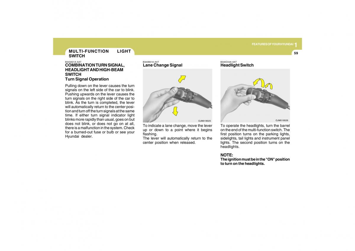 Hyundai Tucson I 1 owners manual / page 70