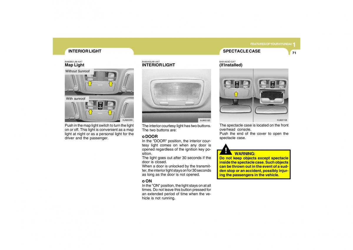 Hyundai Tucson I 1 owners manual / page 82