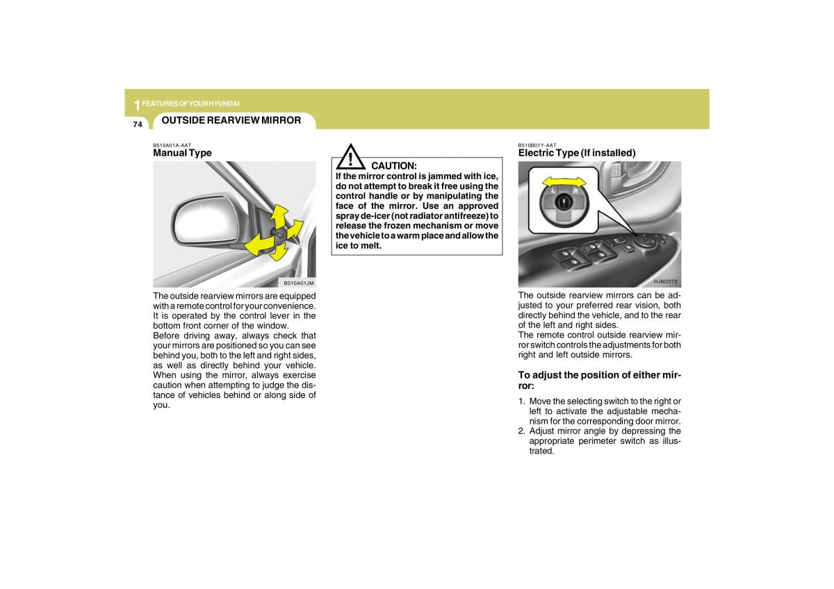 Hyundai Tucson I 1 owners manual / page 85