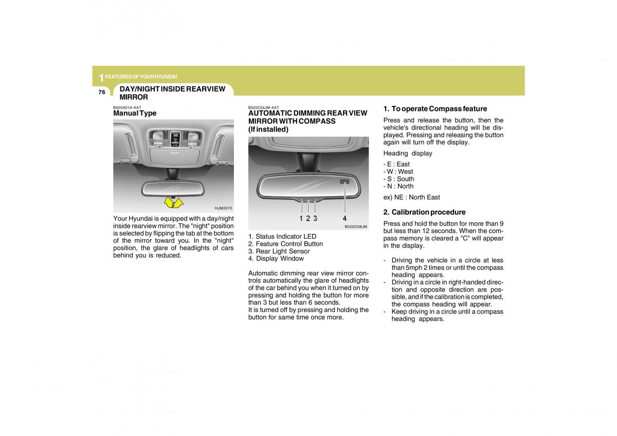 Hyundai Tucson I 1 owners manual / page 87