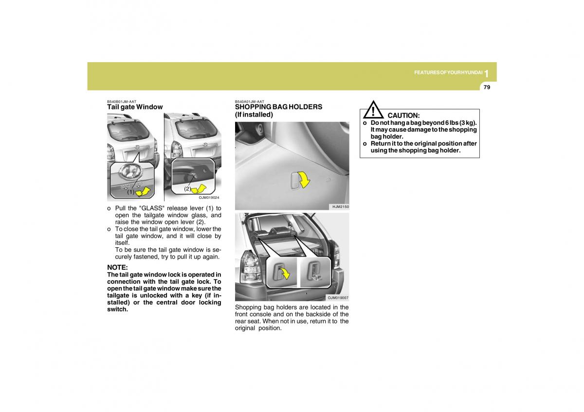 Hyundai Tucson I 1 owners manual / page 90