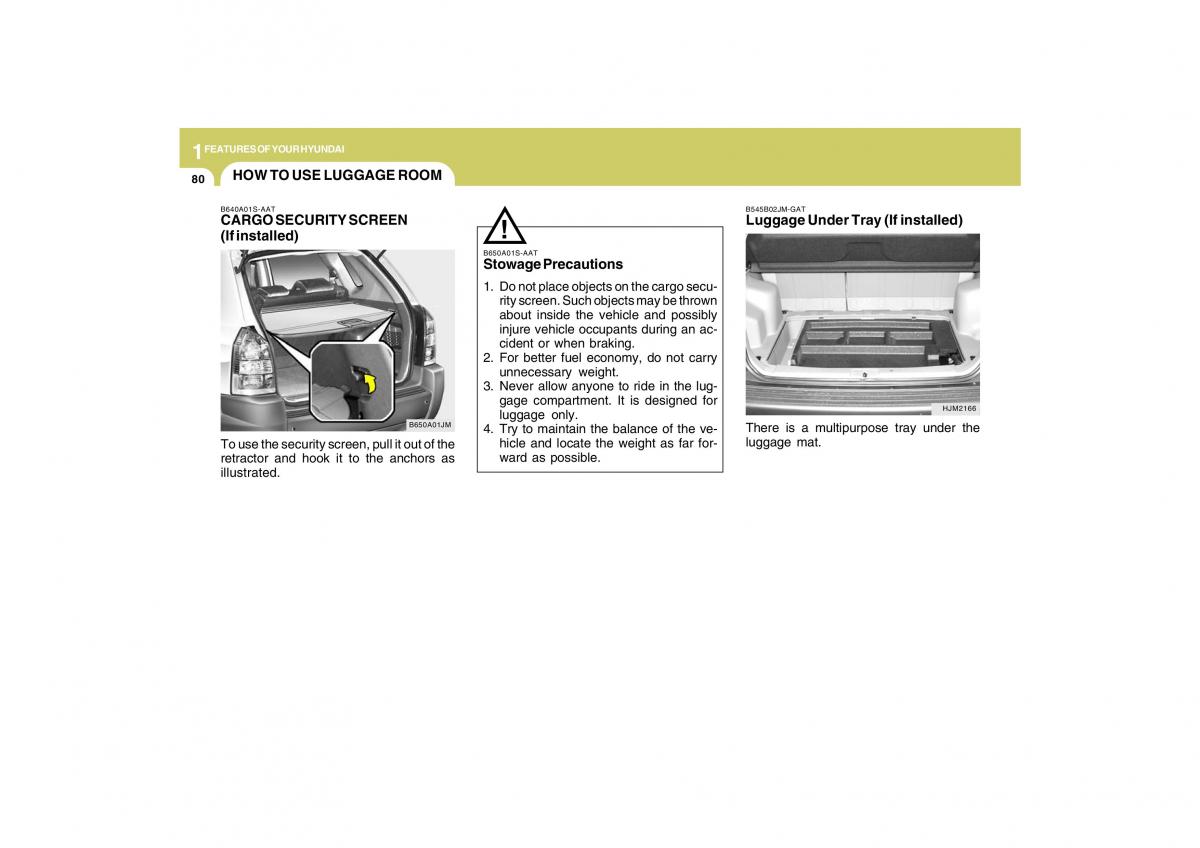 Hyundai Tucson I 1 owners manual / page 91