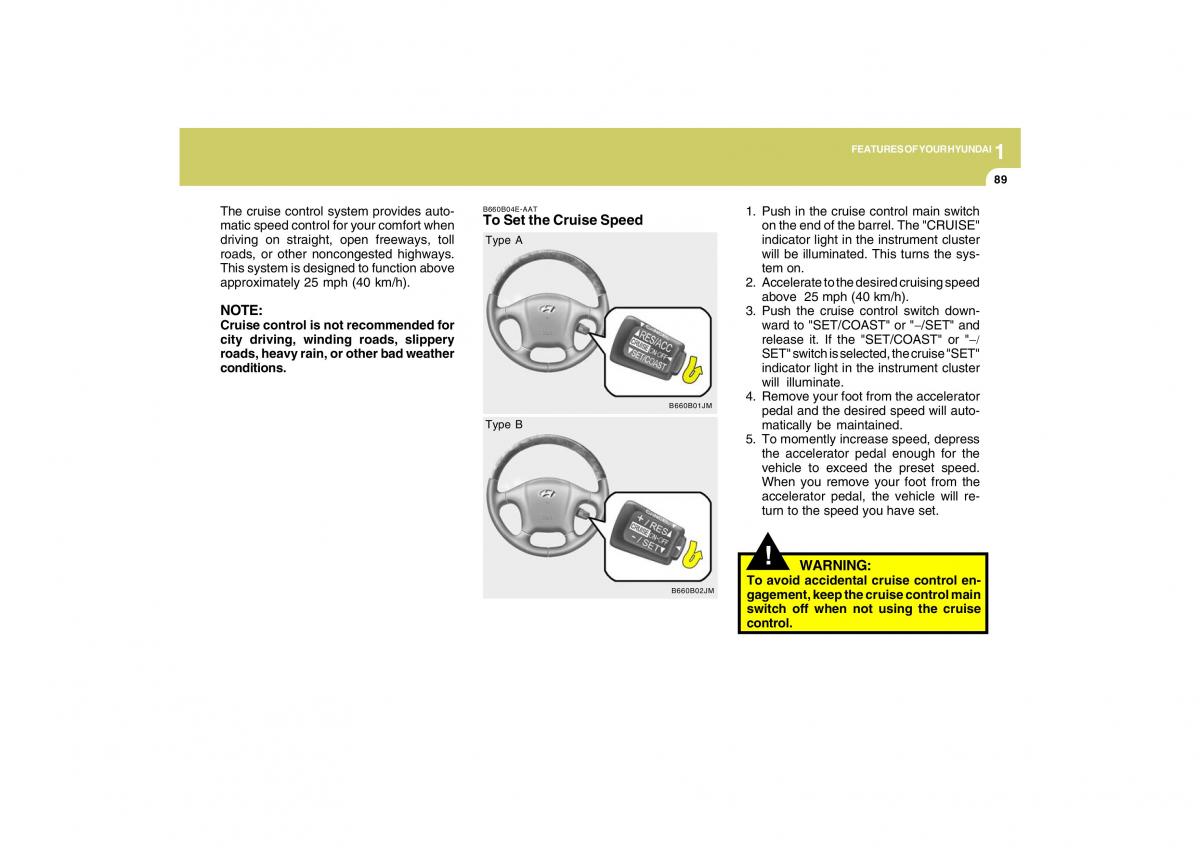 Hyundai Tucson I 1 owners manual / page 100