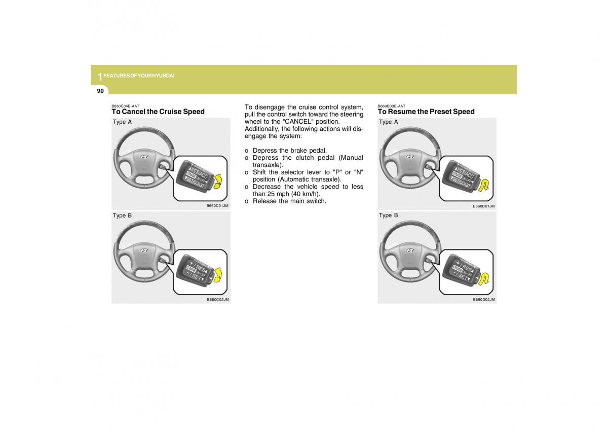 Hyundai Tucson I 1 owners manual / page 101