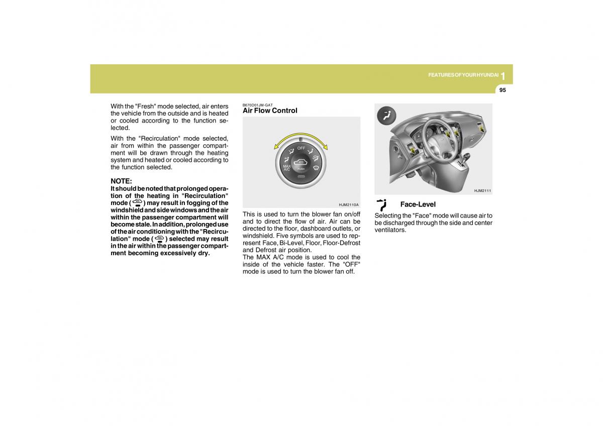 Hyundai Tucson I 1 owners manual / page 106