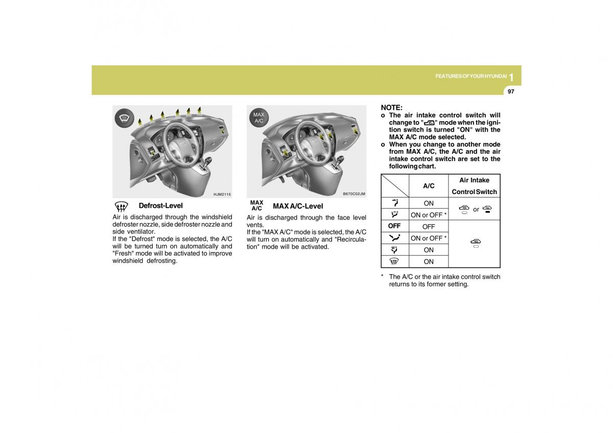 Hyundai Tucson I 1 owners manual / page 108