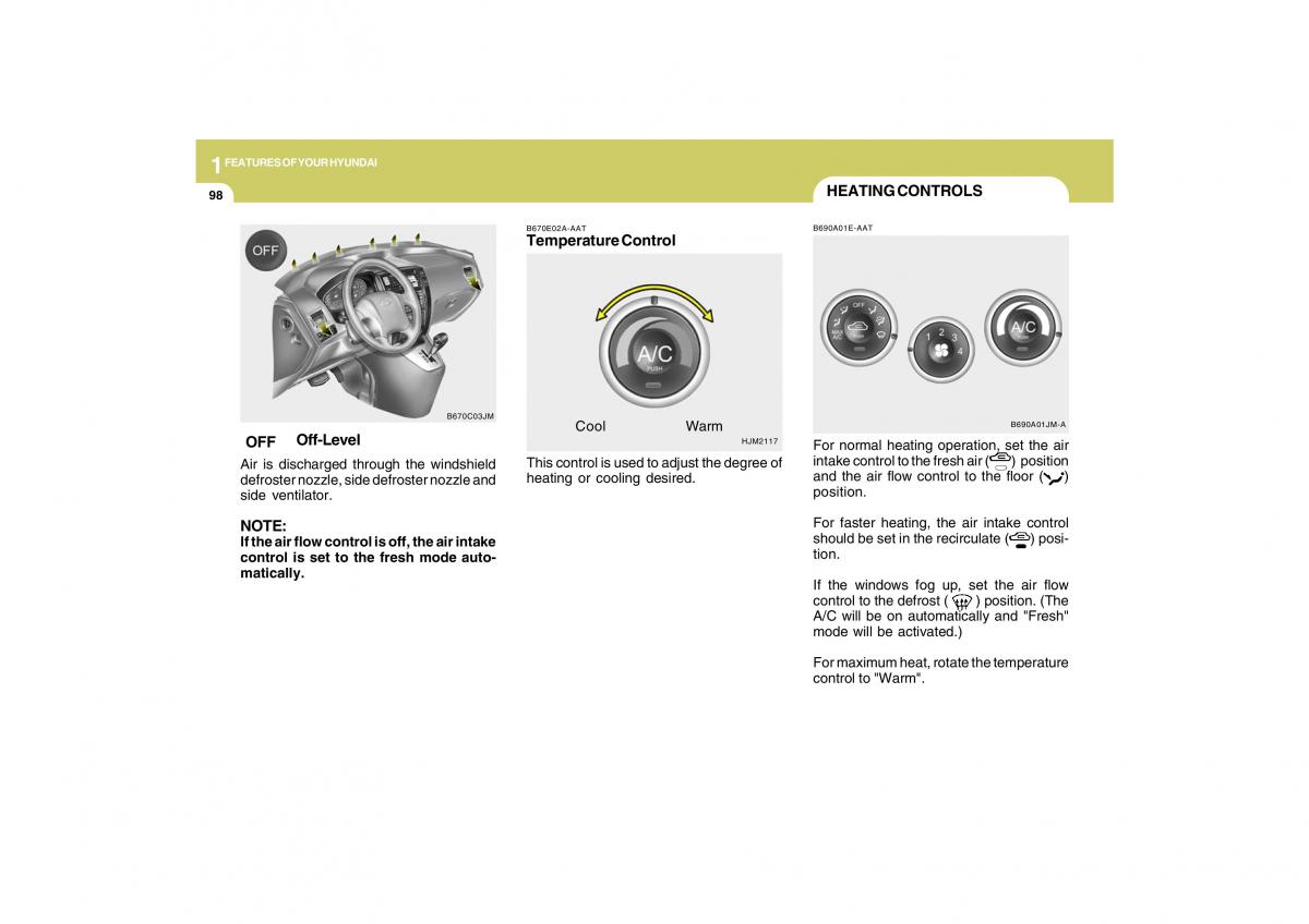 Hyundai Tucson I 1 owners manual / page 109