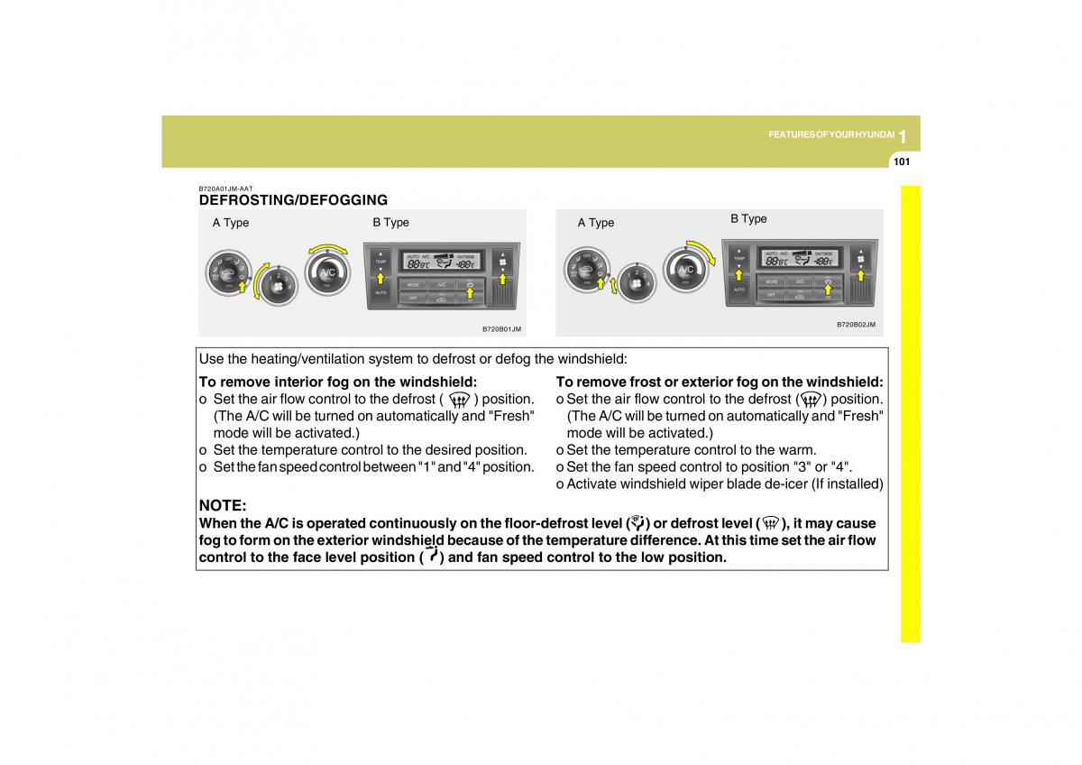 Hyundai Tucson I 1 owners manual / page 112