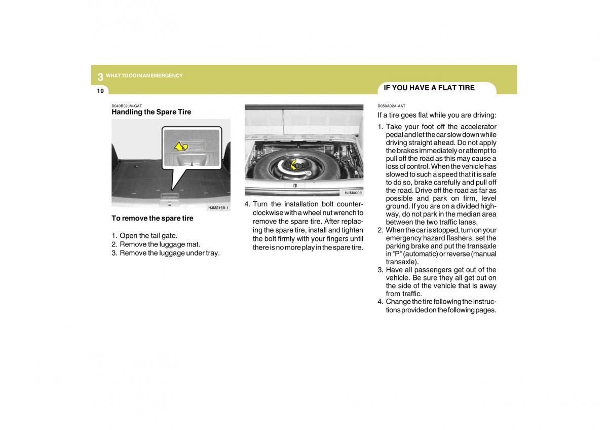 Hyundai Tucson I 1 owners manual / page 179