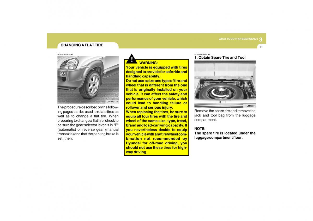 Hyundai Tucson I 1 owners manual / page 180