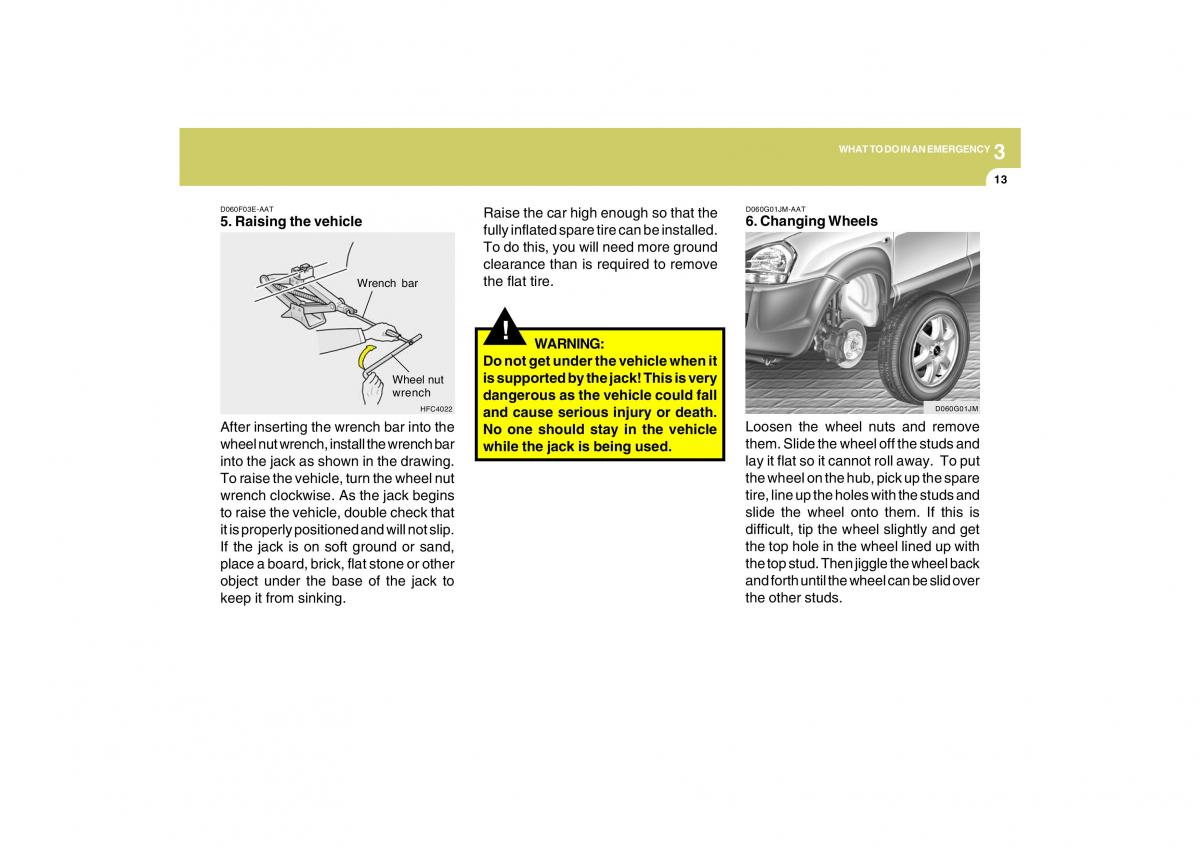 Hyundai Tucson I 1 owners manual / page 182