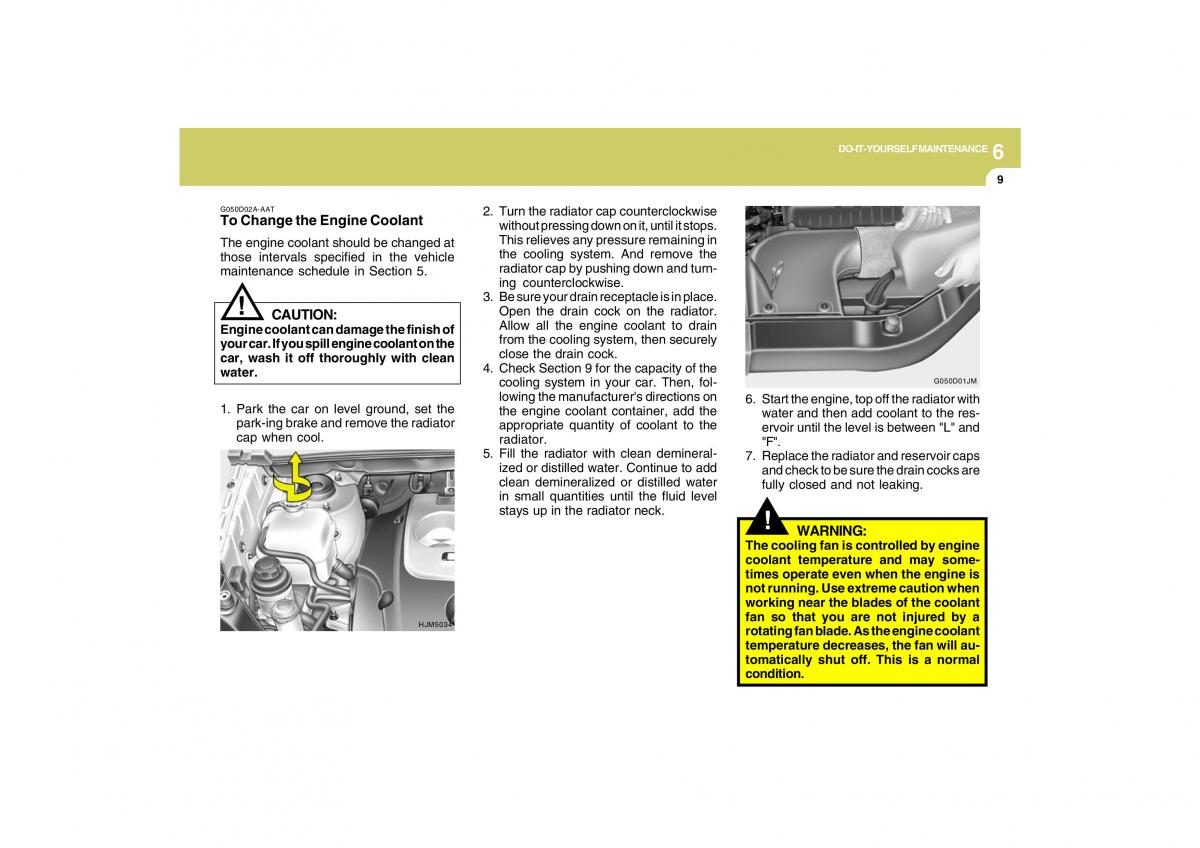 Hyundai Tucson I 1 owners manual / page 213