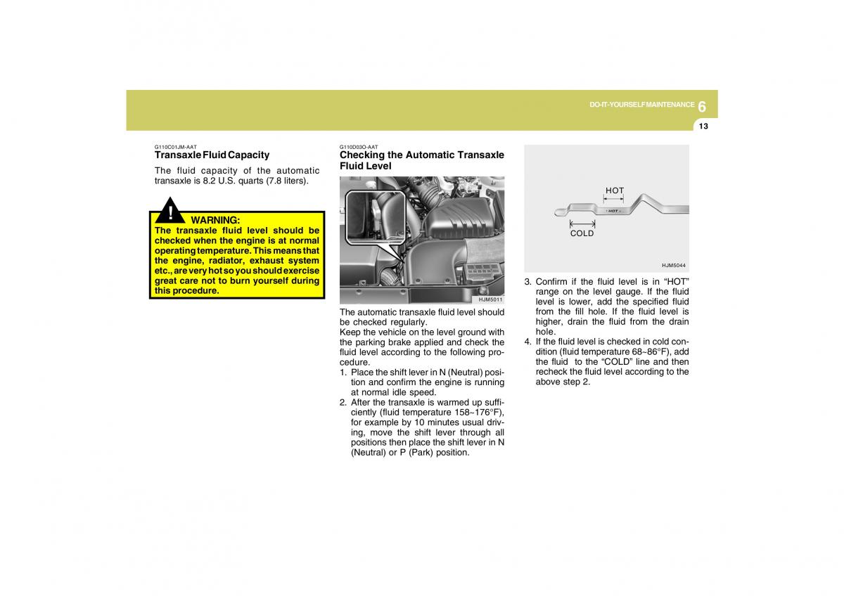 Hyundai Tucson I 1 owners manual / page 217