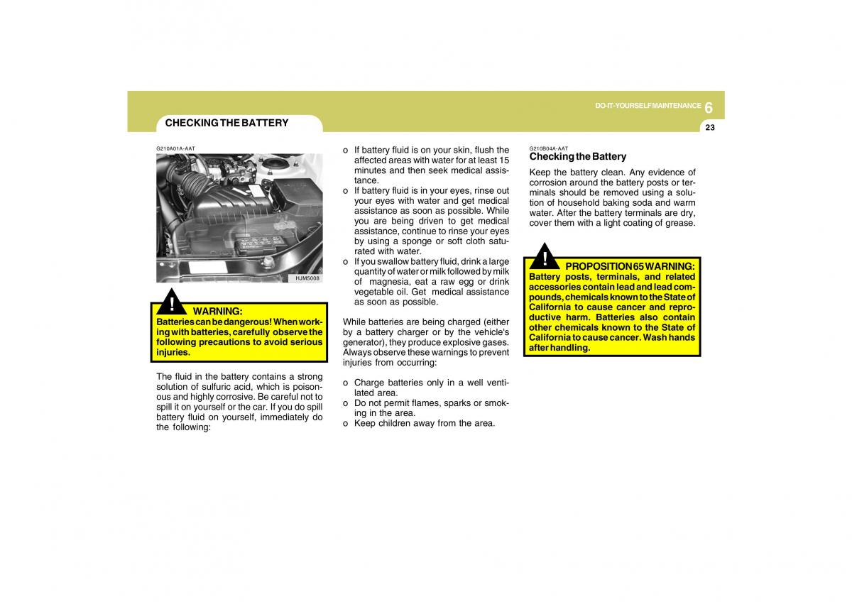 Hyundai Tucson I 1 owners manual / page 227