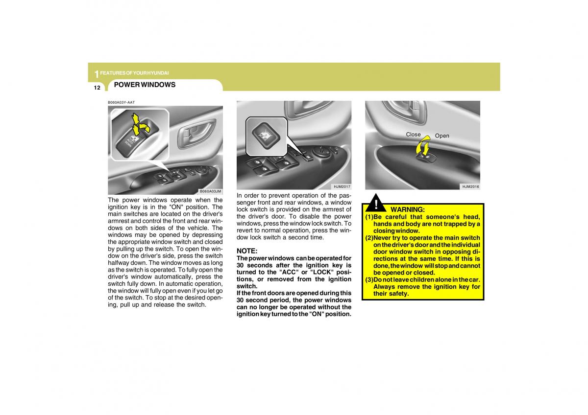 Hyundai Tucson I 1 owners manual / page 23