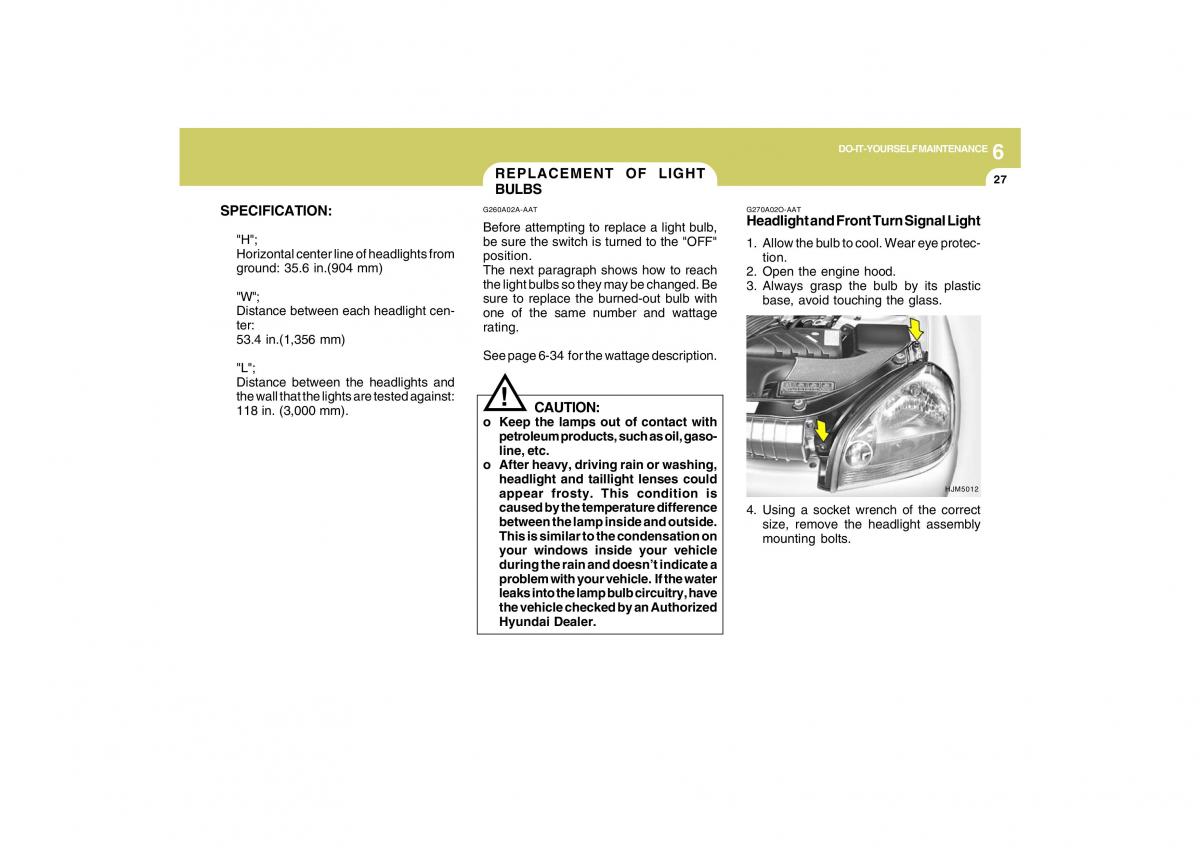 Hyundai Tucson I 1 owners manual / page 231