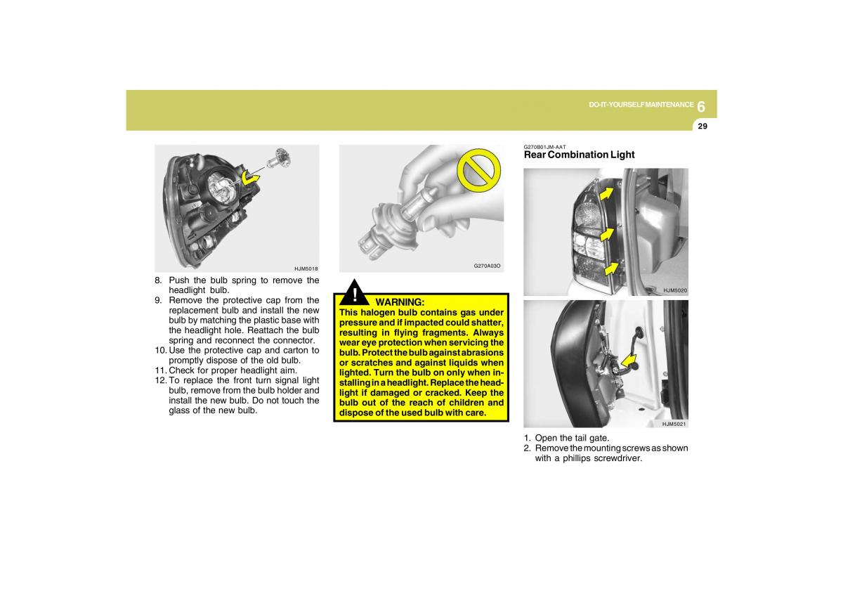 Hyundai Tucson I 1 owners manual / page 233