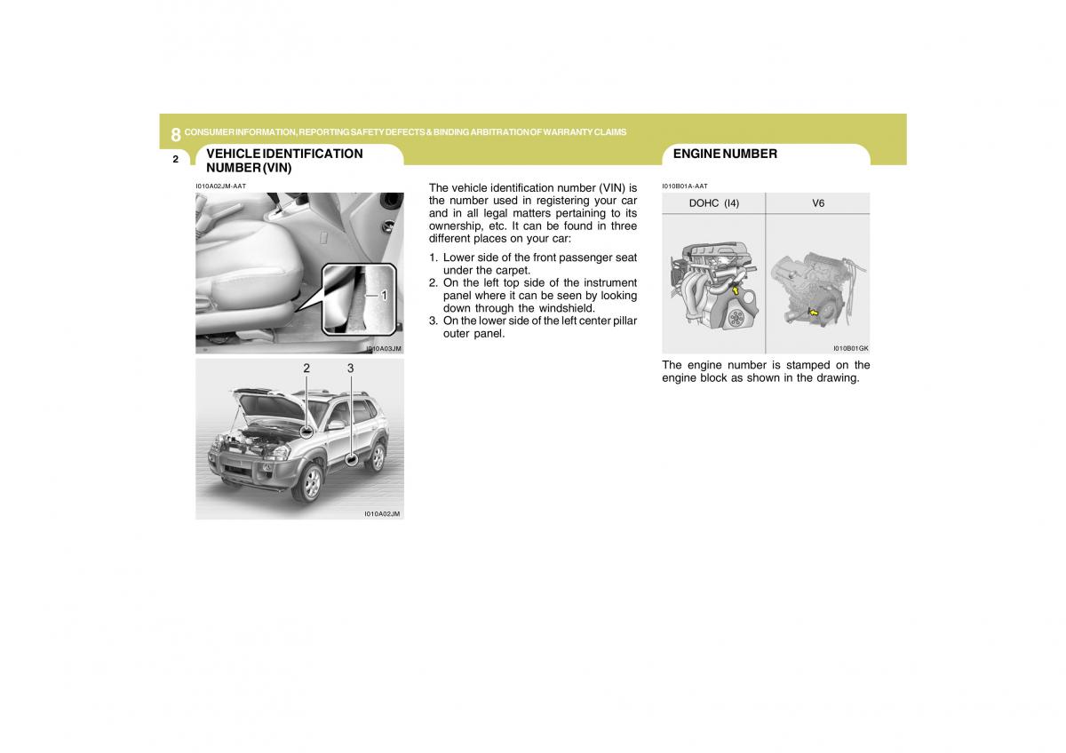 Hyundai Tucson I 1 owners manual / page 247