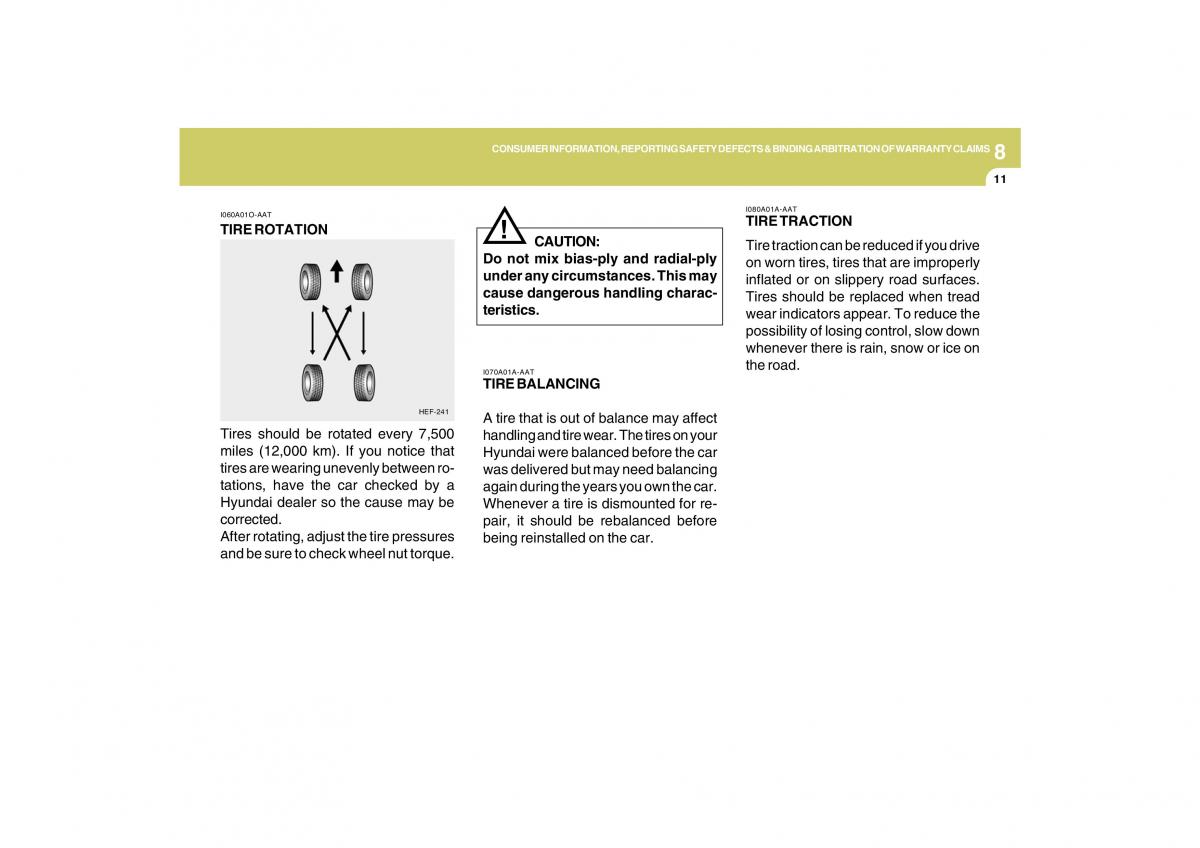 Hyundai Tucson I 1 owners manual / page 256