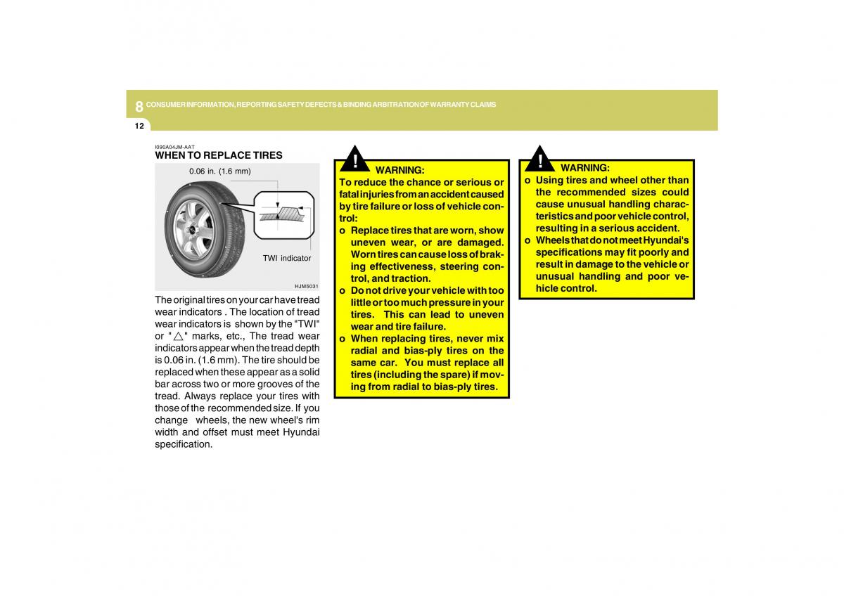 Hyundai Tucson I 1 owners manual / page 257