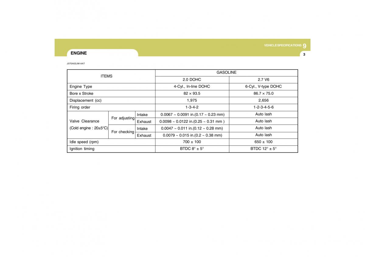 Hyundai Tucson I 1 owners manual / page 266