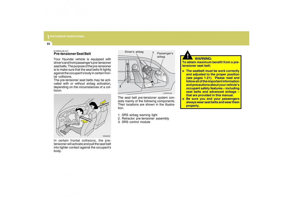 Hyundai Tucson I 1 owners manual / page 43