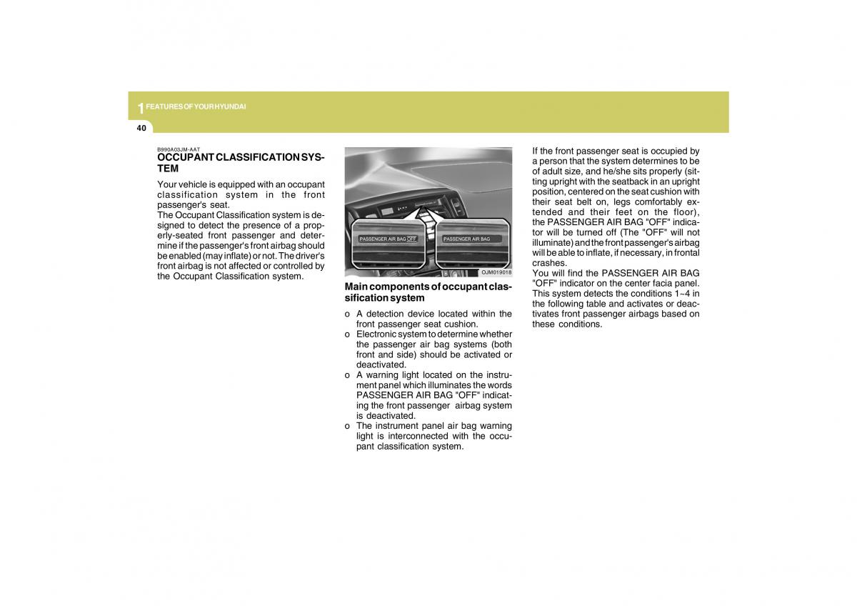 Hyundai Tucson I 1 owners manual / page 51