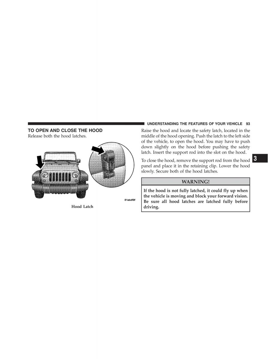 Jeep Wrangler TJ 2007 owners manual / page 95