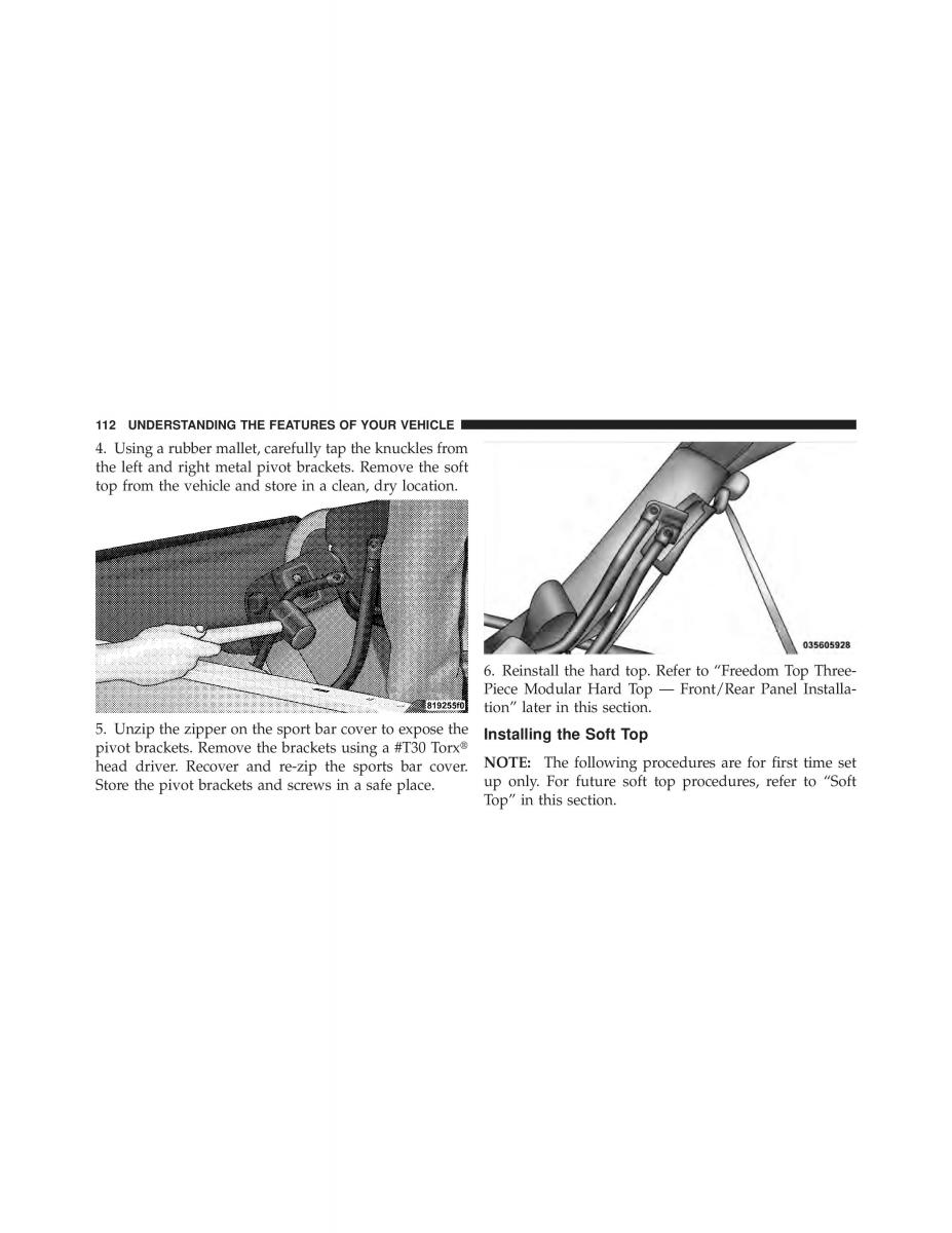 Jeep Wrangler TJ 2007 owners manual / page 114