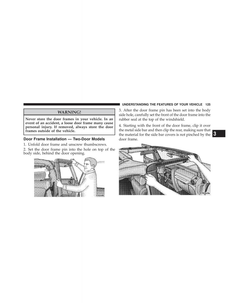 Jeep Wrangler TJ 2007 owners manual / page 127